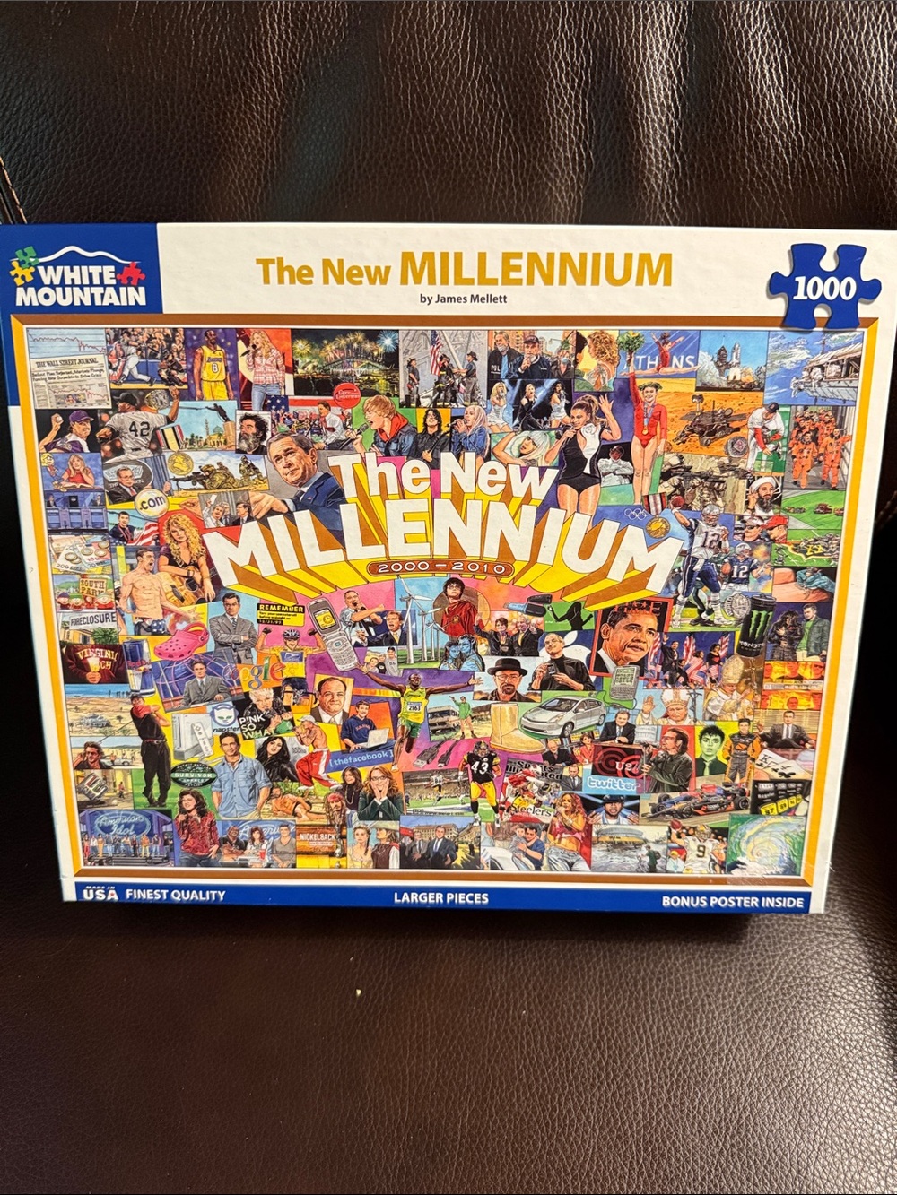 White Mountain The New Millennium 2000-2010. 1000 pieces jigsaw puzzle  Complete